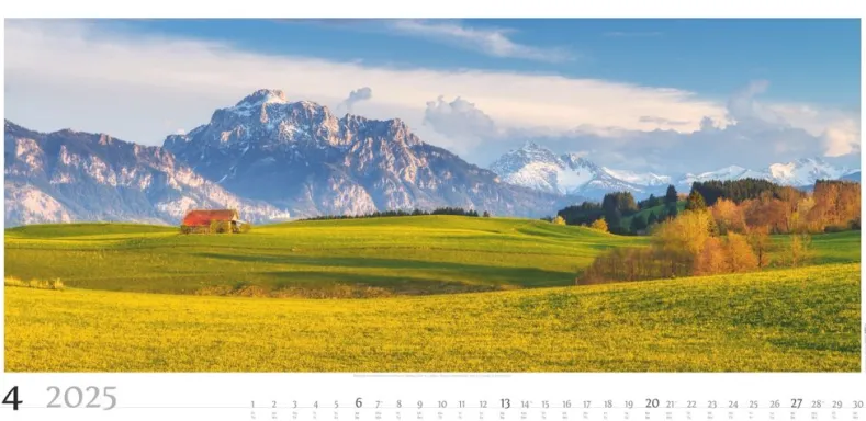 Weingarten Alpenpanorama Kalender 2025