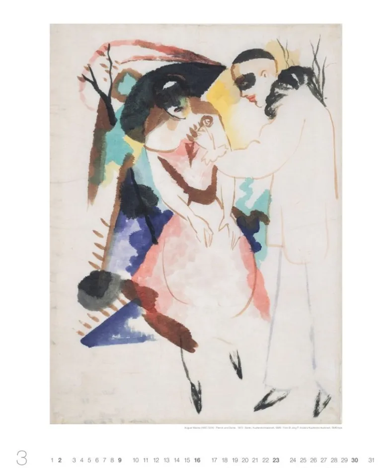 Weingarten August Macke Edition Kalender 2025