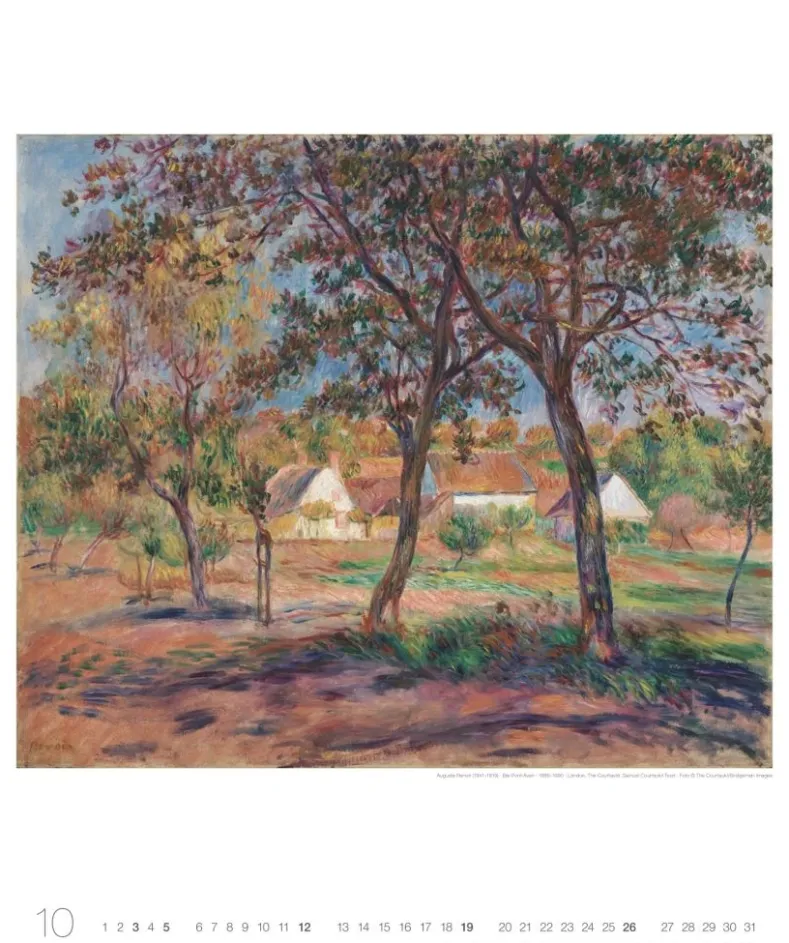 Weingarten Auguste Renoir Edition Kalender 2025