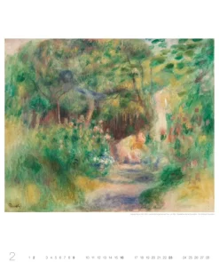 Weingarten Auguste Renoir Edition Kalender 2025