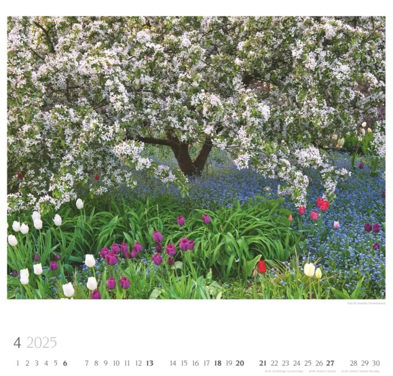 Weingarten Bauerngarten Kalender 2025