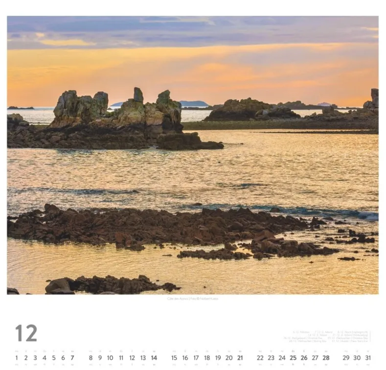Weingarten Bretagne Kalender 2025