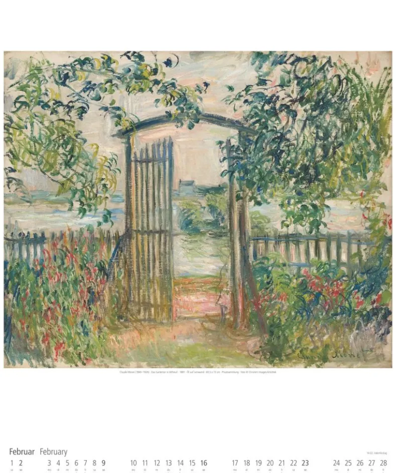 Weingarten Claude Monet Im Garten Kalender 2025