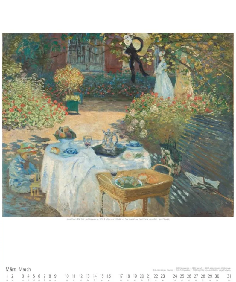 Weingarten Claude Monet Im Garten Kalender 2025