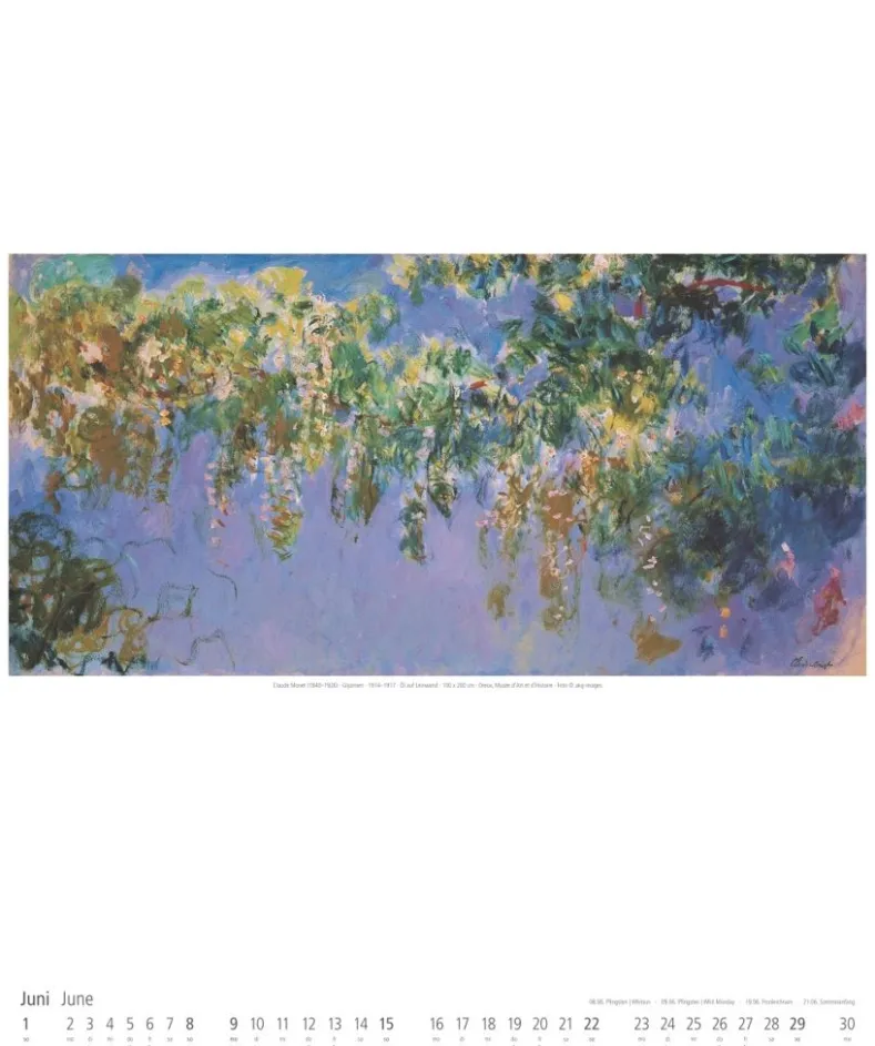 Weingarten Claude Monet Im Garten Kalender 2025