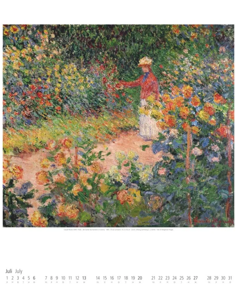 Weingarten Claude Monet Im Garten Kalender 2025