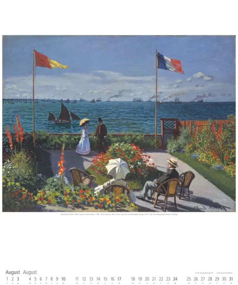 Weingarten Claude Monet Im Garten Kalender 2025