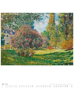 Weingarten Claude Monet Kalender 2025