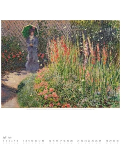 Weingarten Claude Monet Kalender 2025