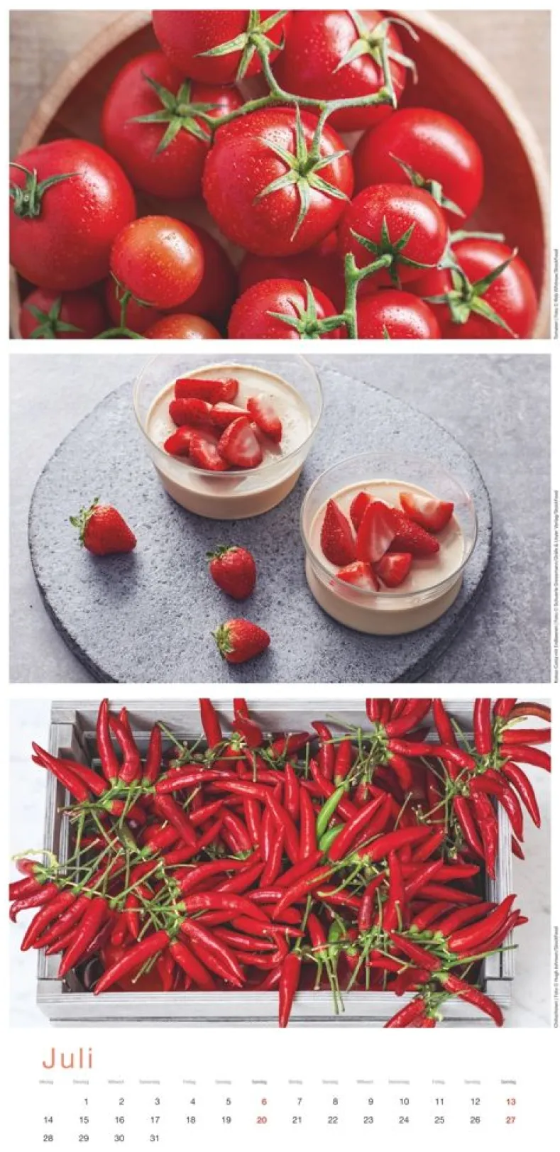 Weingarten Colours Of Food Kalender 2025