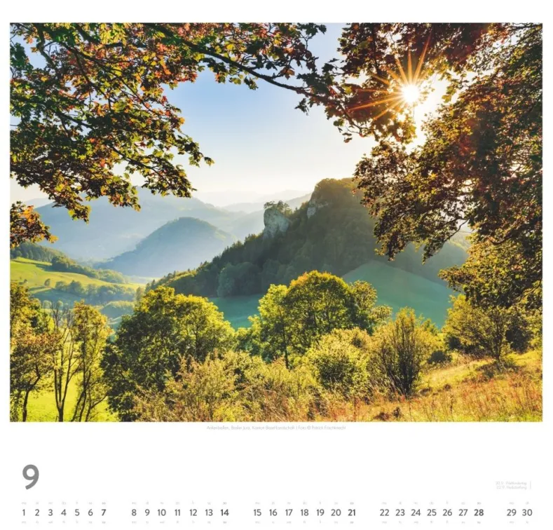 Weingarten Die Schweiz Kalender 2025