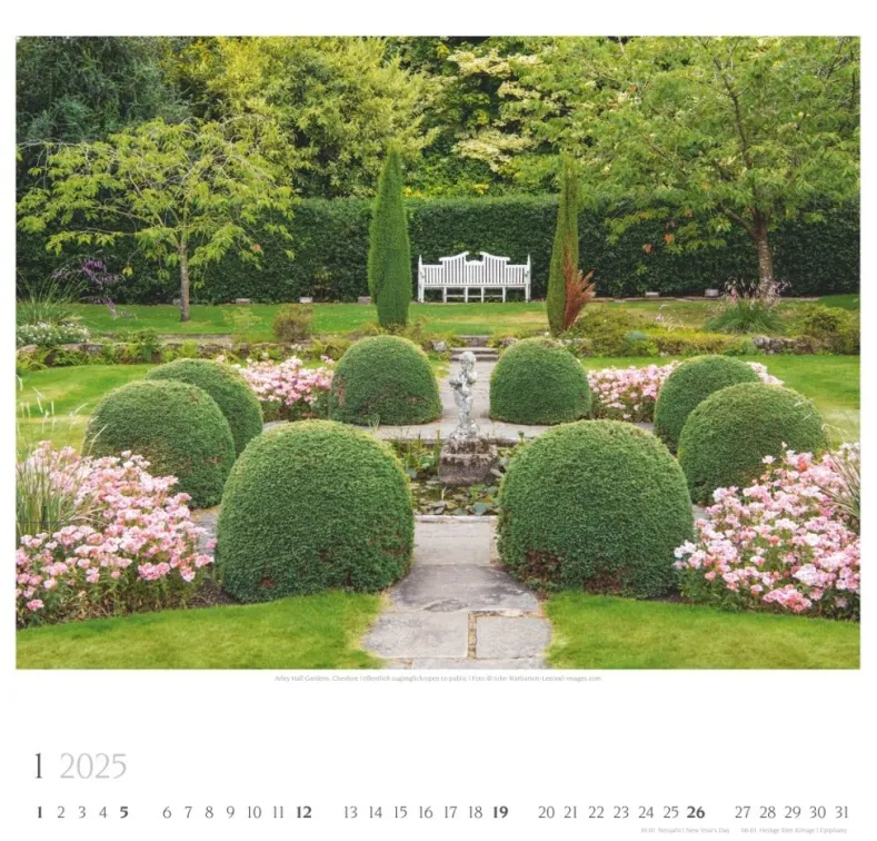 Weingarten Englische Parks & Cottages Kalender 2025