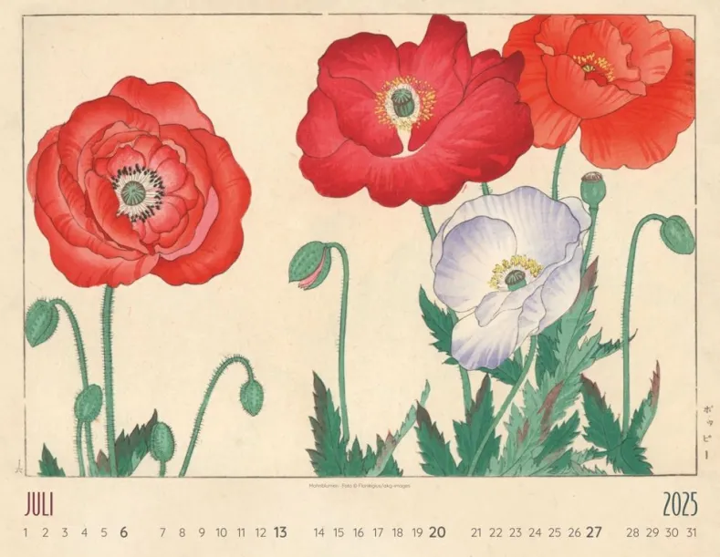 Weingarten Flower Art Kalender 2025