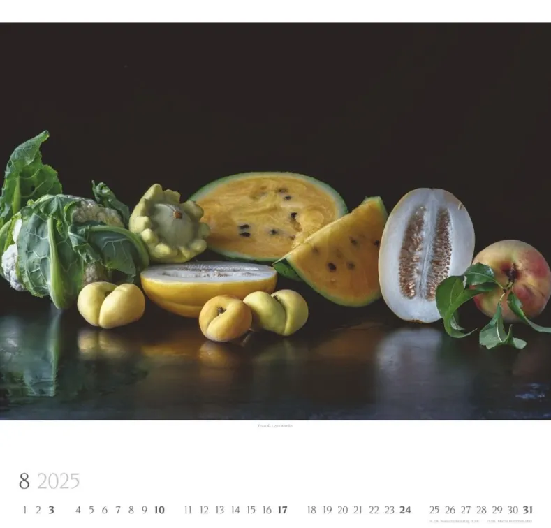 Weingarten Food Stills Lynn Karlin Kalender 2025