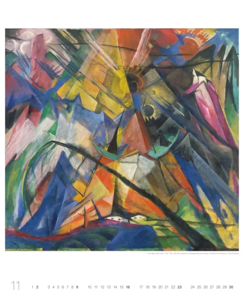 Weingarten Franz Marc Edition Kalender 2025