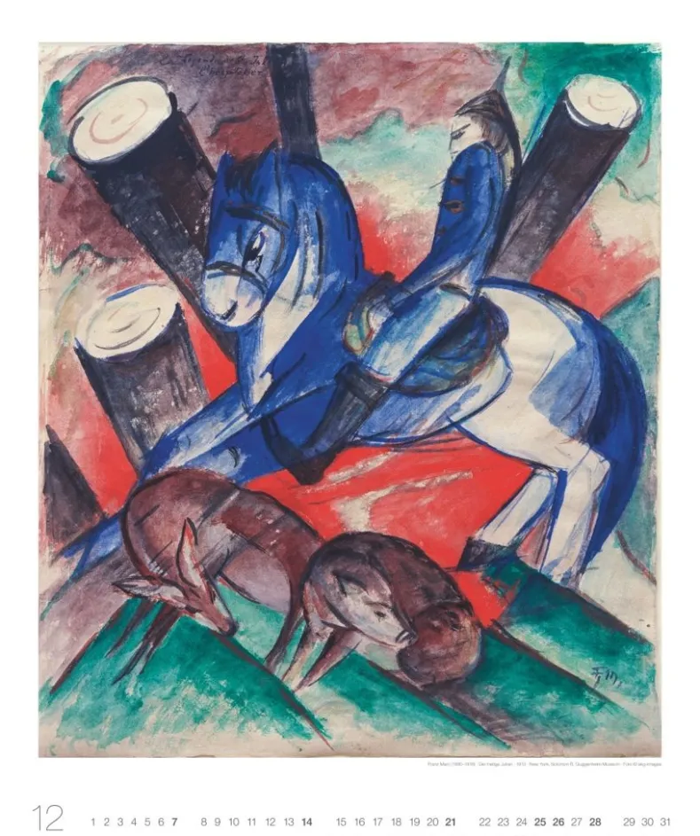Weingarten Franz Marc Edition Kalender 2025