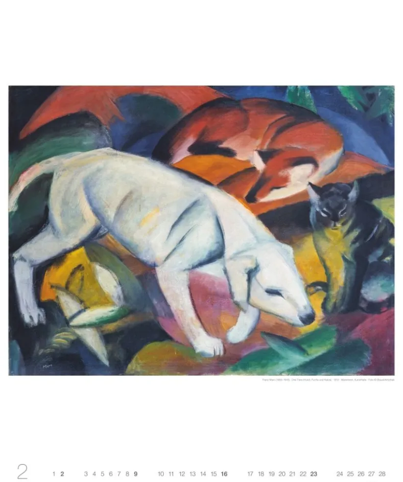 Weingarten Franz Marc Edition Kalender 2025