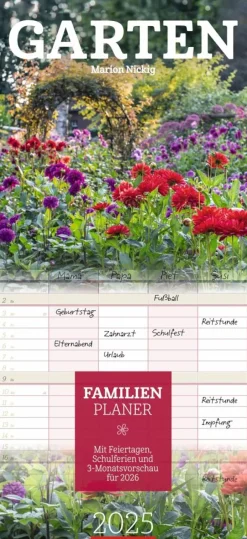 Weingarten Garten Familienplaner 2025