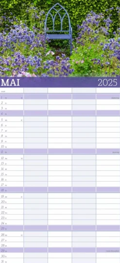 Weingarten Garten Familienplaner 2025