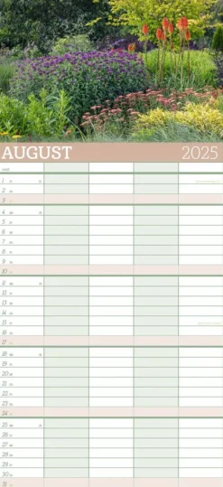 Weingarten Garten Familienplaner 2025