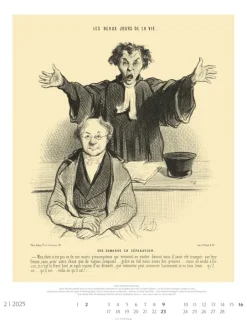 Weingarten Honore Daumier: Die Juristen Kalender 2025