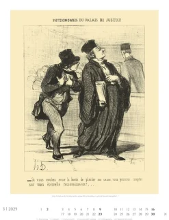 Weingarten Honore Daumier: Die Juristen Kalender 2025