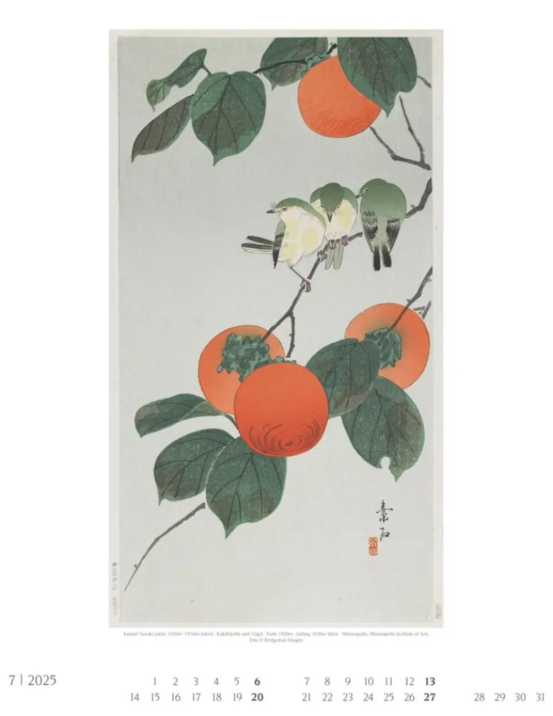 Weingarten Japan Art Kalender 2025