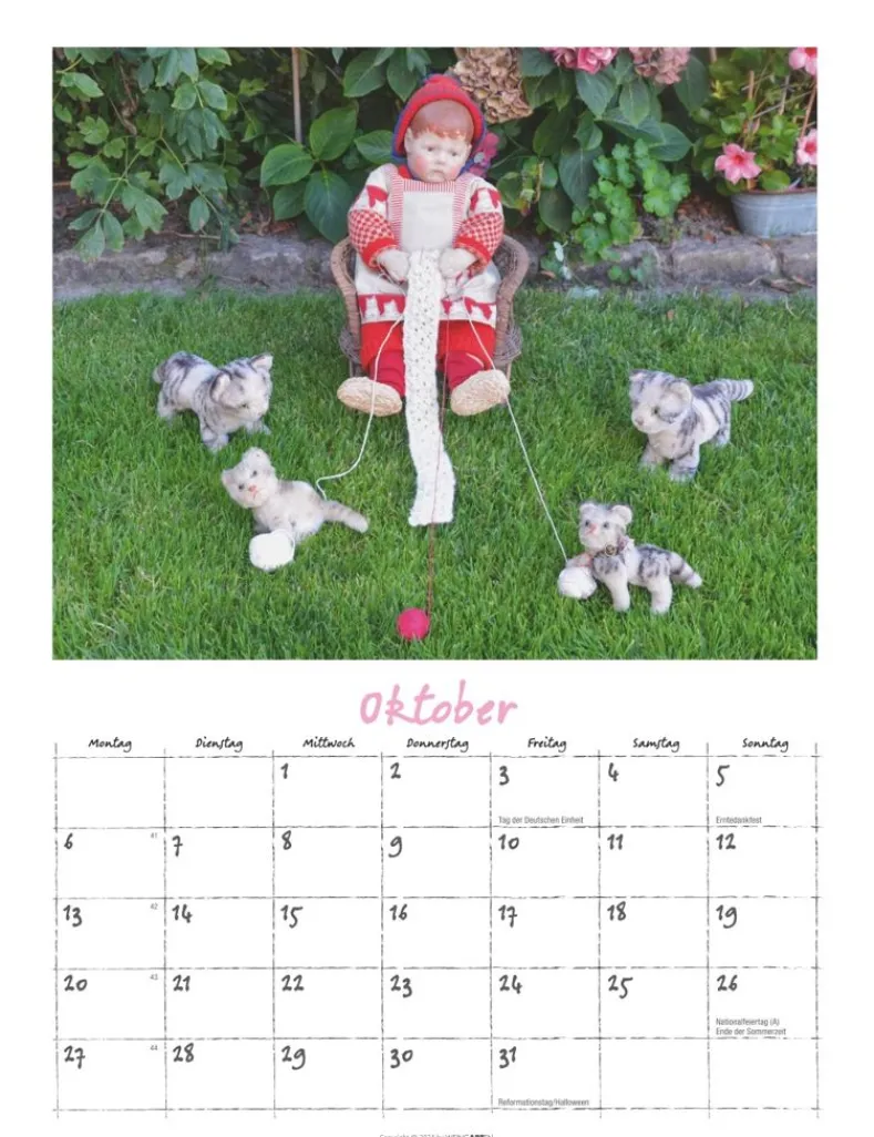 Weingarten Kathe Kruse Puppen Kalender 2025