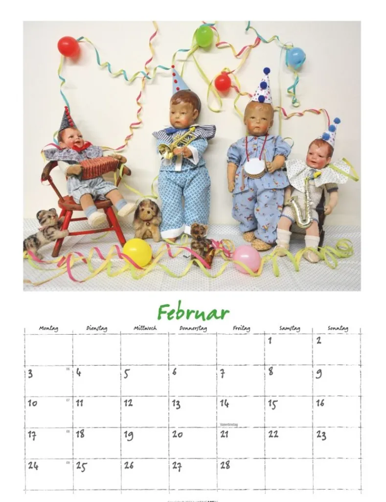 Weingarten Kathe Kruse Puppen Kalender 2025