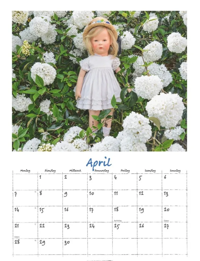 Weingarten Kathe Kruse Puppen Kalender 2025