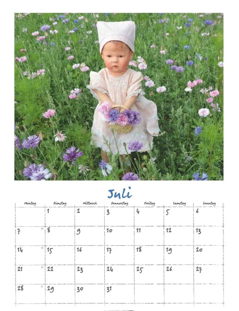 Weingarten Kathe Kruse Puppen Kalender 2025