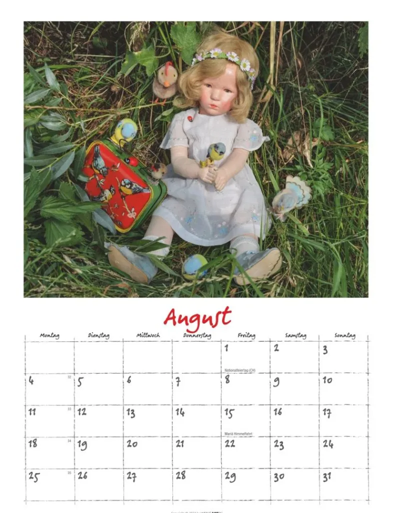 Weingarten Kathe Kruse Puppen Kalender 2025