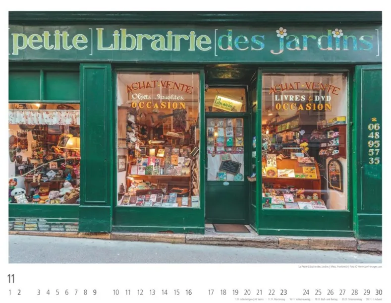 Weingarten Lieblings-Buchhandlungen Kalender 2025