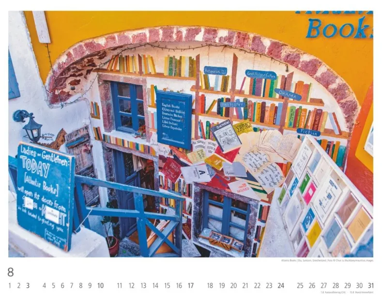 Weingarten Lieblings-Buchhandlungen Kalender 2025