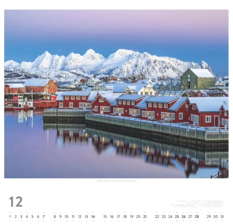 Weingarten Norwegen Kalender 2025