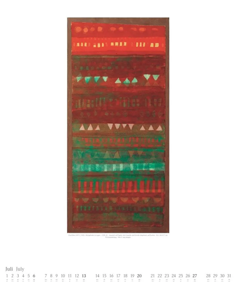 Weingarten Paul Klee Kalender 2025