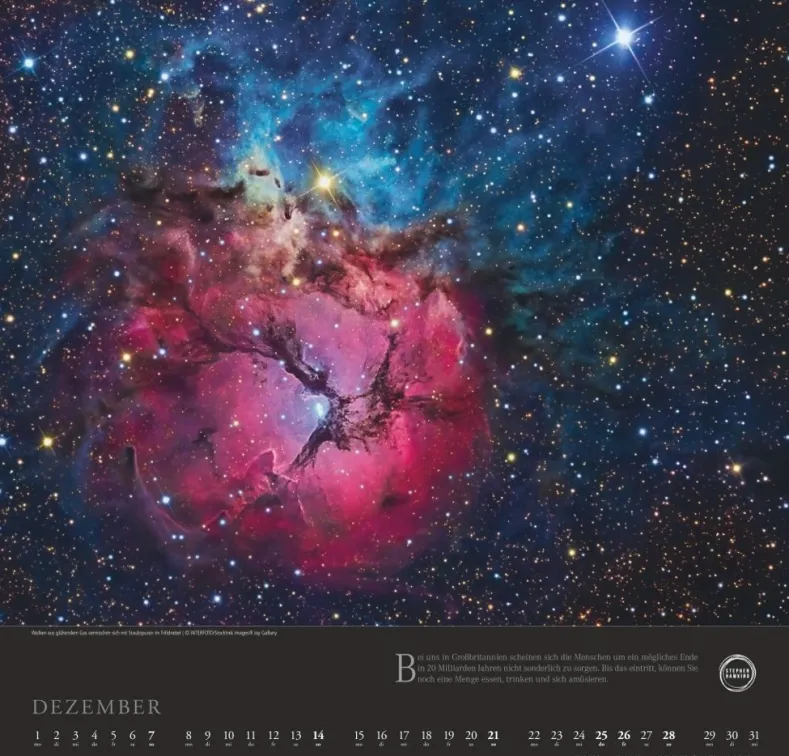 Weingarten Stephen Hawking Kalender 2025