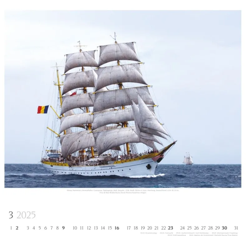 Weingarten Tall Ships Kalender 2025