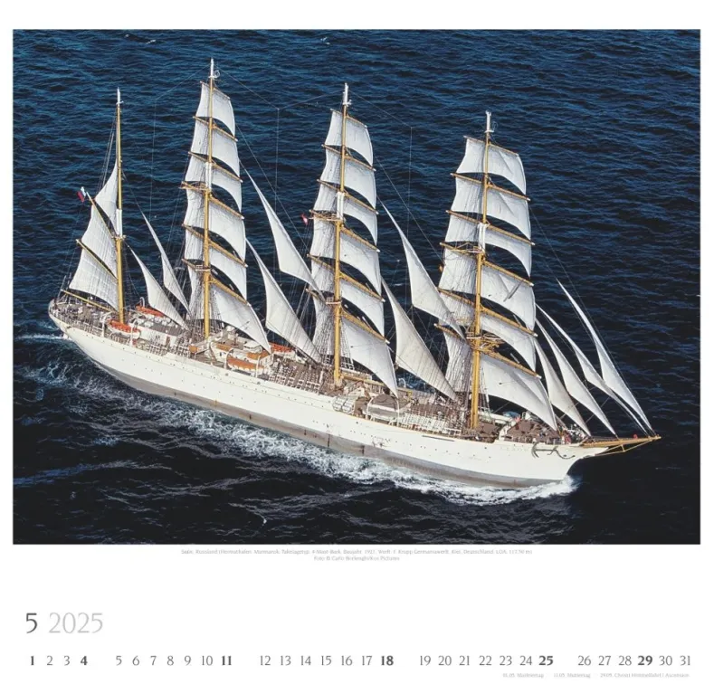 Weingarten Tall Ships Kalender 2025