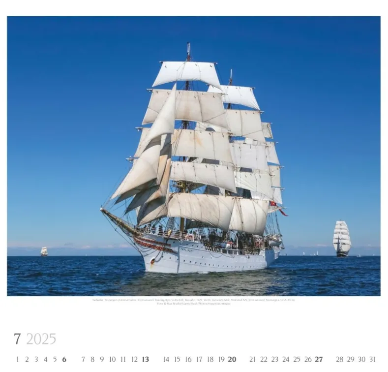 Weingarten Tall Ships Kalender 2025