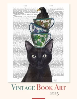 Weingarten Vintage Book Art Kalender 2025