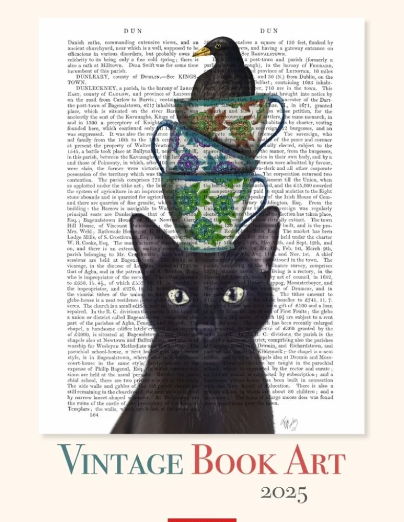 Weingarten Vintage Book Art Kalender 2025