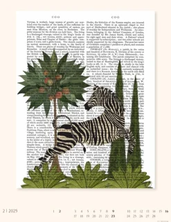 Weingarten Vintage Book Art Kalender 2025