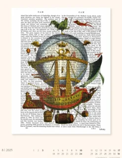 Weingarten Vintage Book Art Kalender 2025